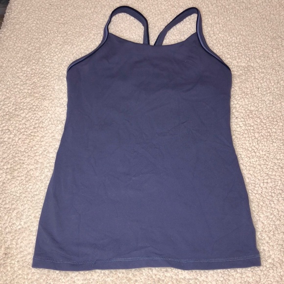 Lululemon Lot of 2 UJJAYI Power Y Mesh Tank w/Shelf Bra Sz 4 - Picture 6 of 12